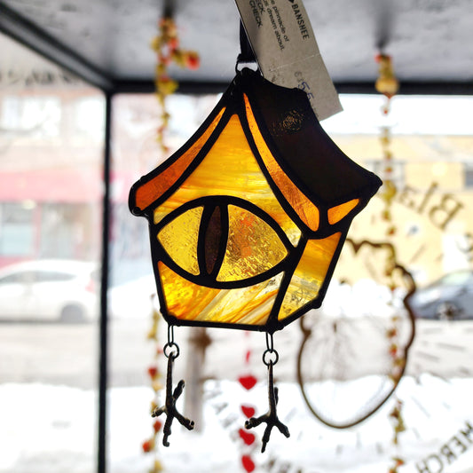 OOAK Baba Yaga Stained Glass