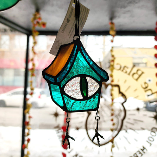 OOAK Baba Yaga Stained Glass
