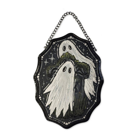 OOAK Graveyard Wood Plaque