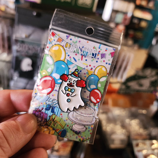 Clown Ghost Enamel Pin