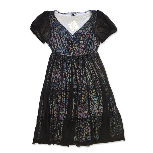 Mesh Rainbow Print Dress, Size 12