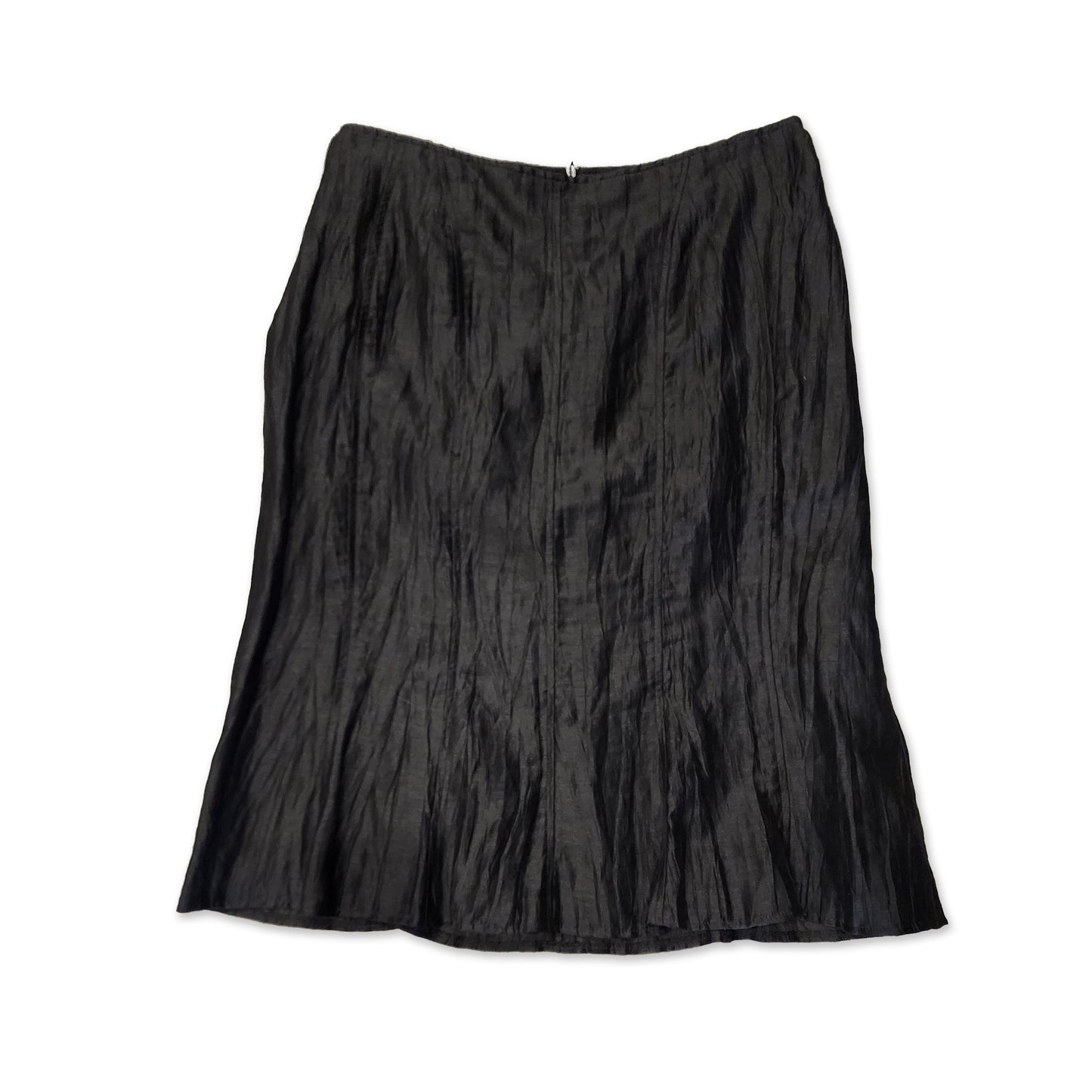 Linen Flare Midi Skirt, Size L.