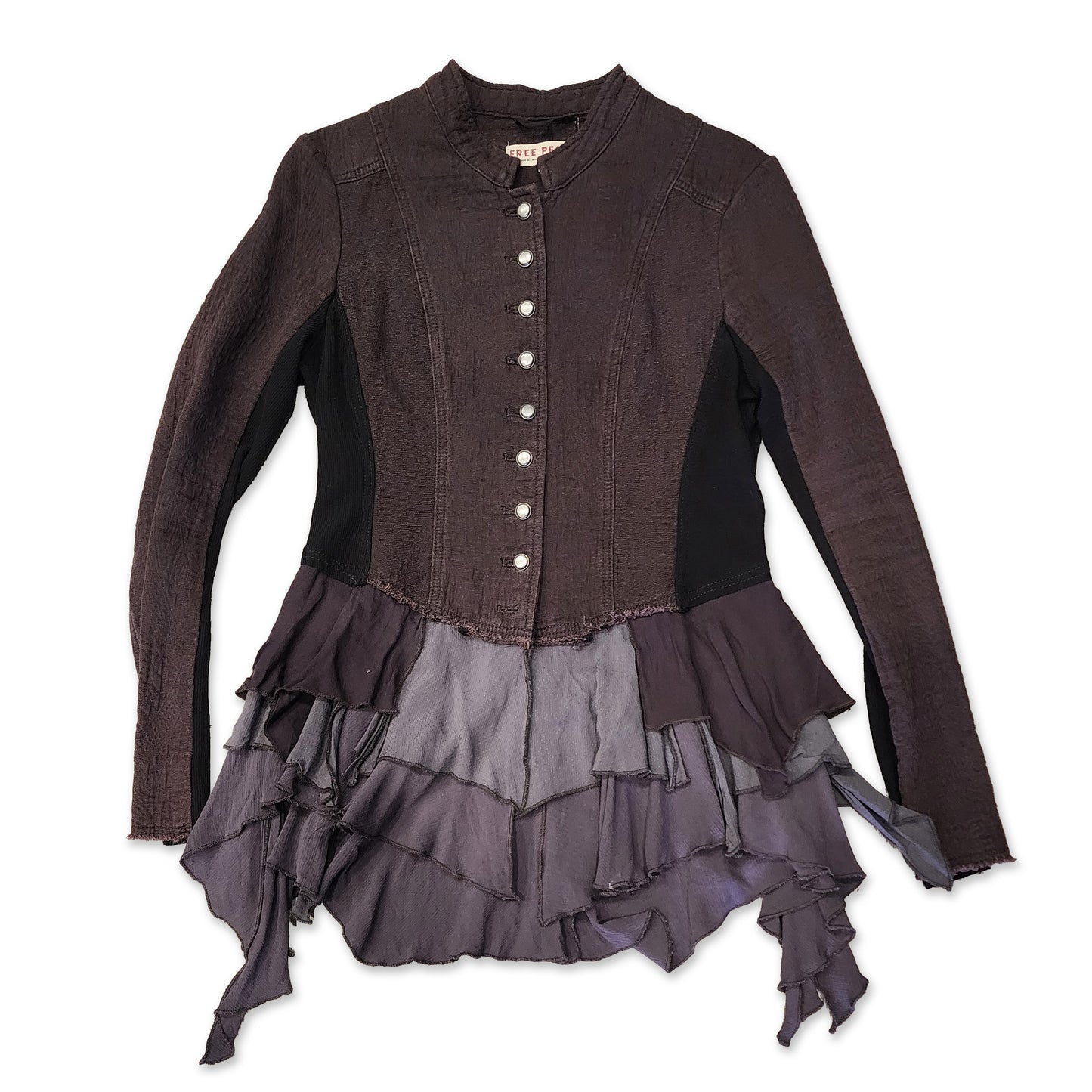 Free People Scrap Hem Jacket, Size L.
