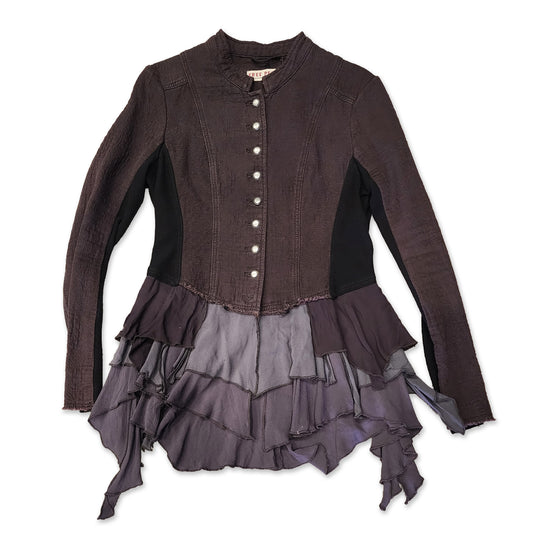 Free People Scrap Hem Jacket, Size L.