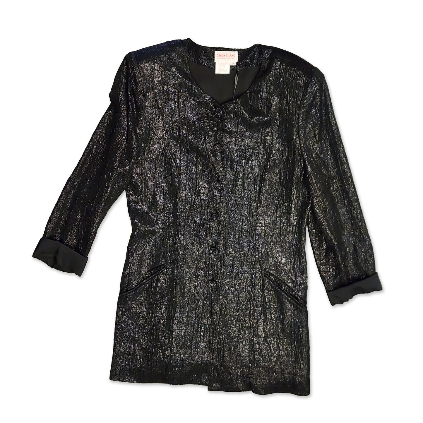 80's Croc Embossed Blazer, Size L
