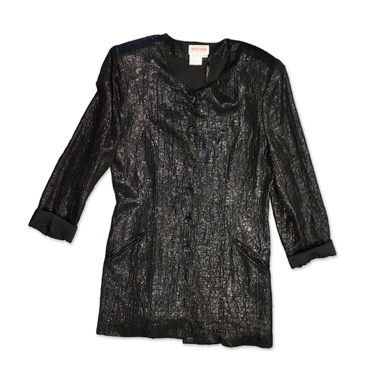 80's Croc Embossed Blazer, Size L