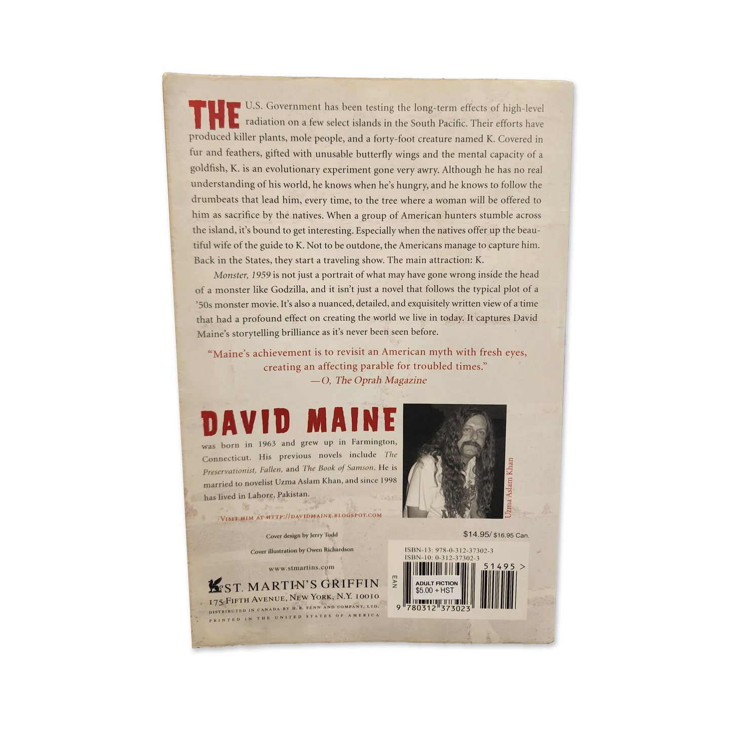 David Maine - Monster, 1959 A Novel - 2009