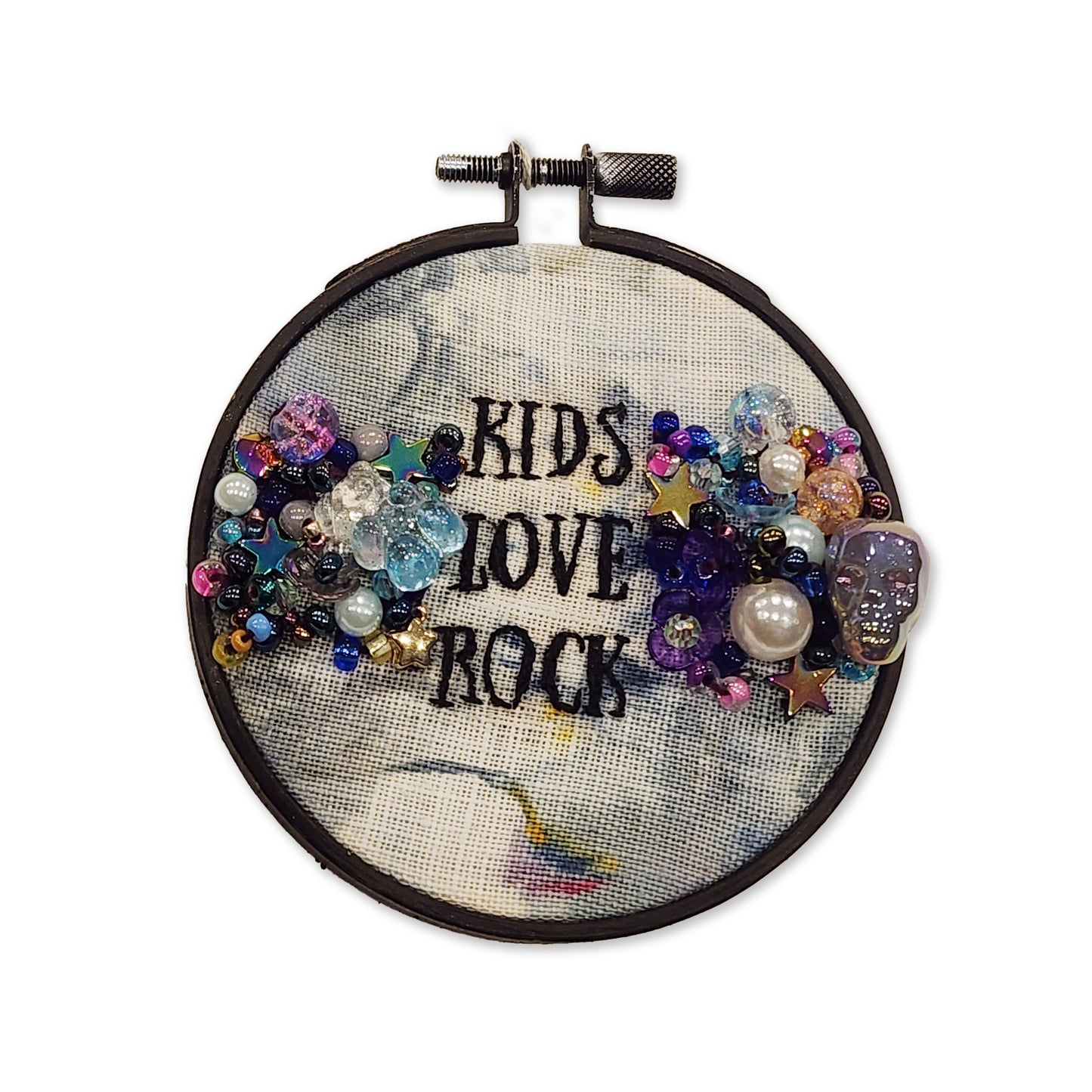 Kids Love Rock Mini Embroidery