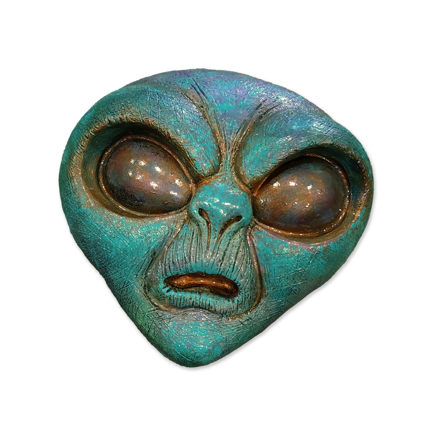 OOAK Alien Head Wall Hanging
