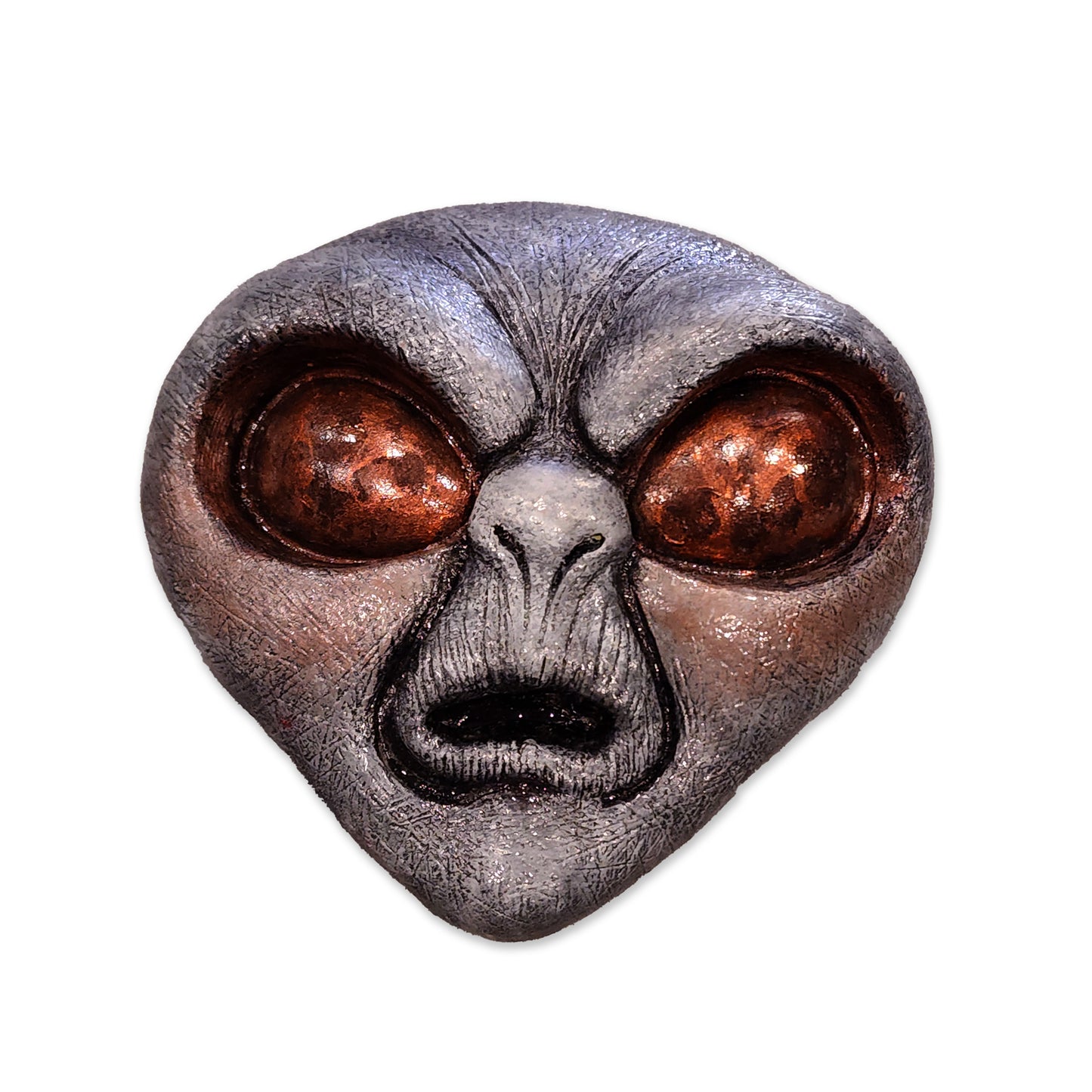 OOAK Alien Head Wall Hanging