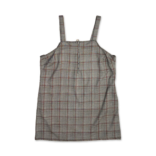 Overall Plaid Dress, Size 20