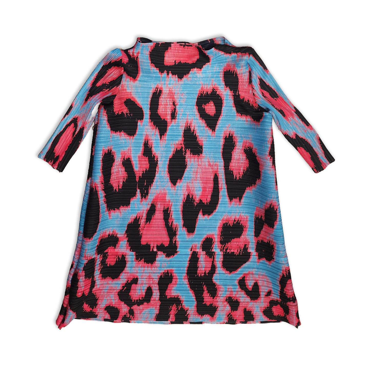 Bright Pattern Accordian Dress, Size XXL
