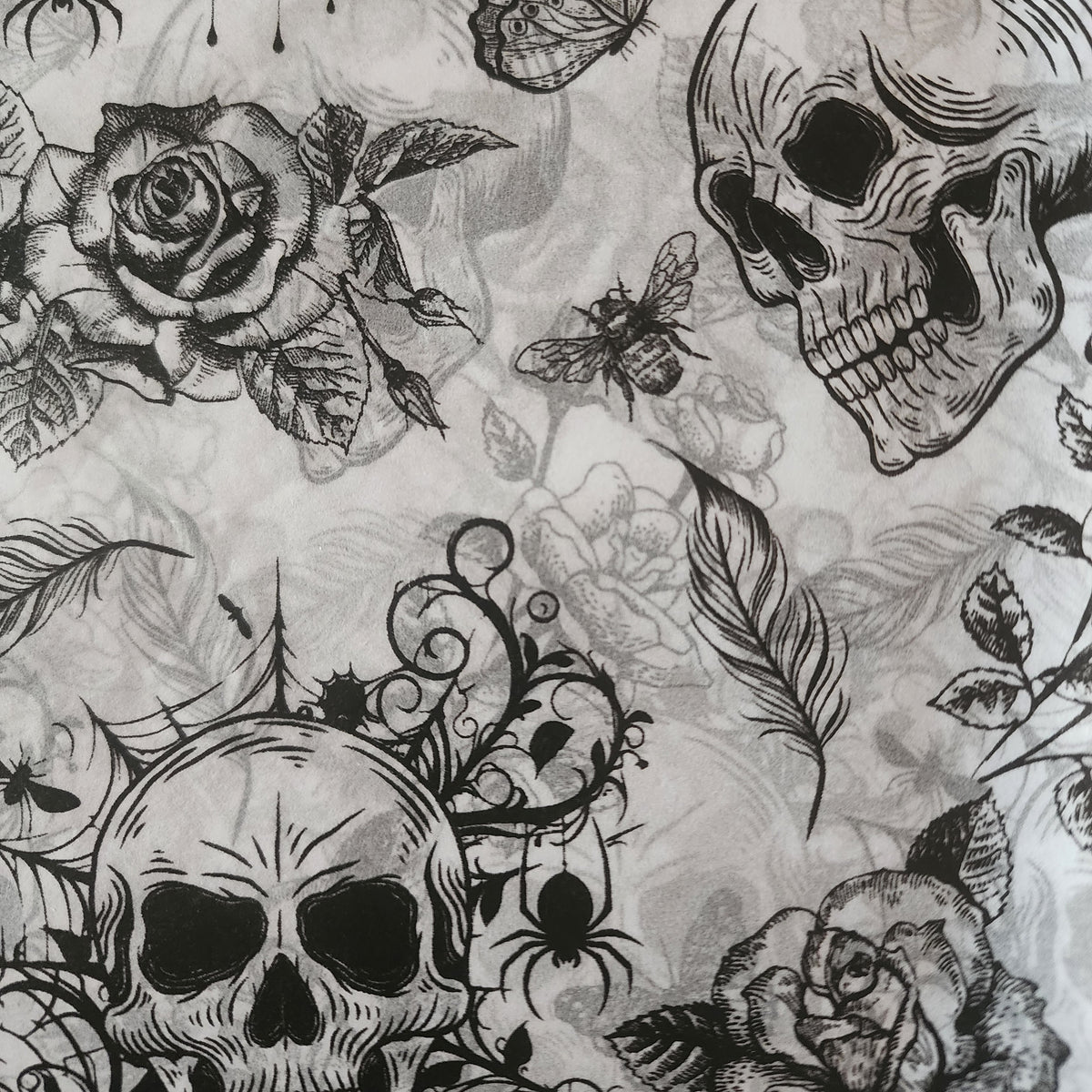 Creepy Paper - Skulls & Flowers Tissue