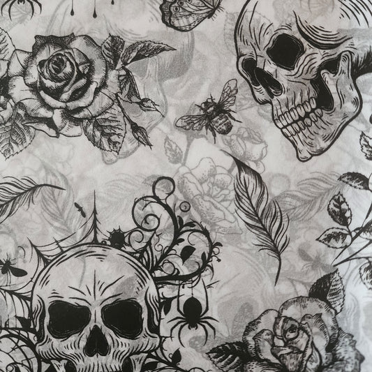 Creepy Paper - Skulls & Flowers Tissue