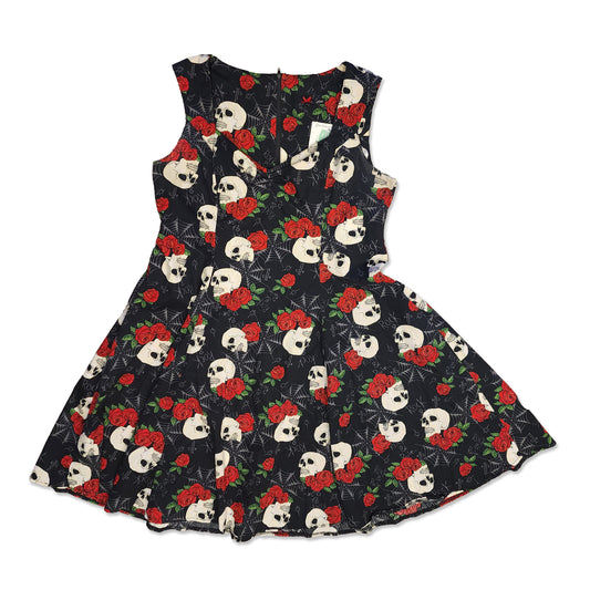 Hell Bunny Skull Spiderweb Dress, Size 2X