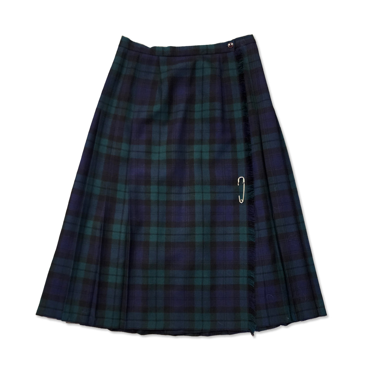 Green tartan long kilt, Size M