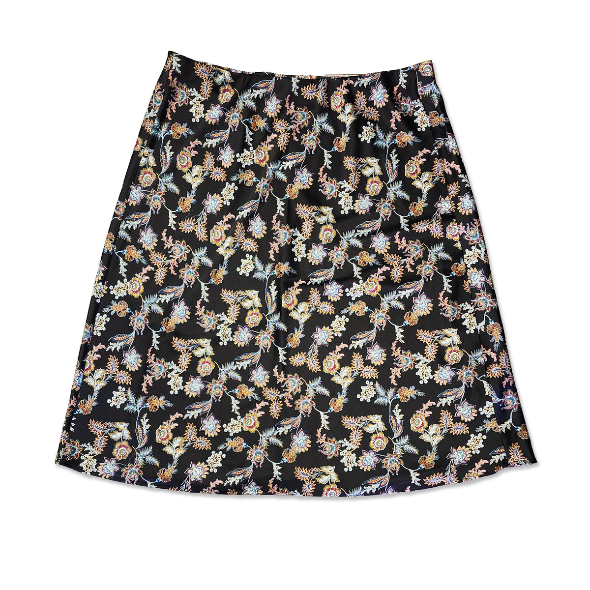 Pennington's Dark Floral Midi Skirt, Size 3X