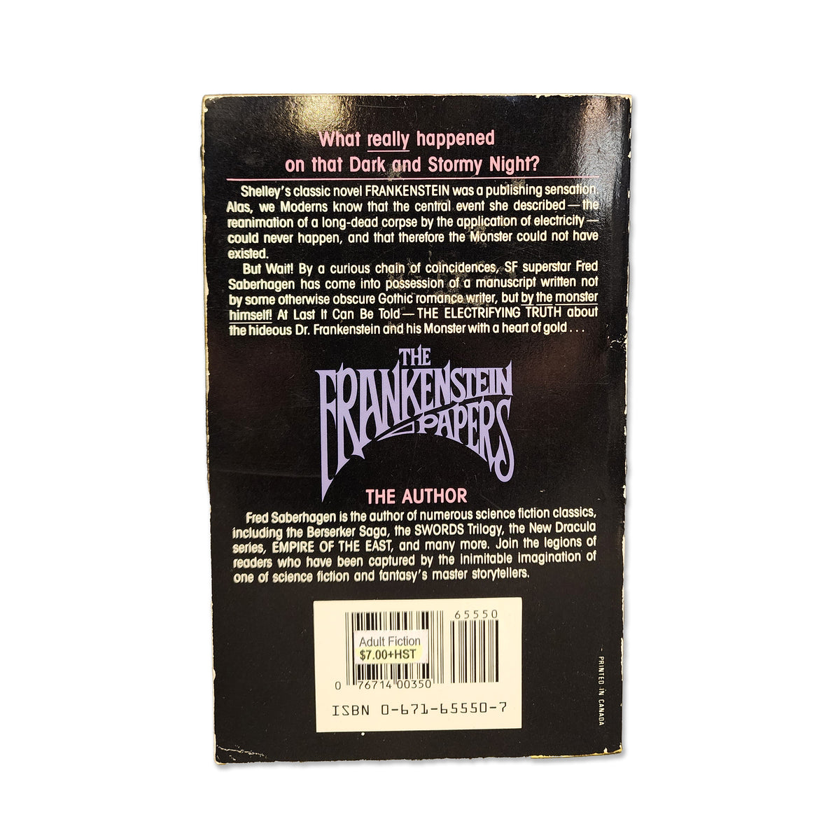 Fred Saberhagen - The Frankenstein Papers - 1986