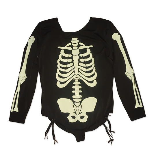 Trick N Treat Skeleton One Piece, Size 1X