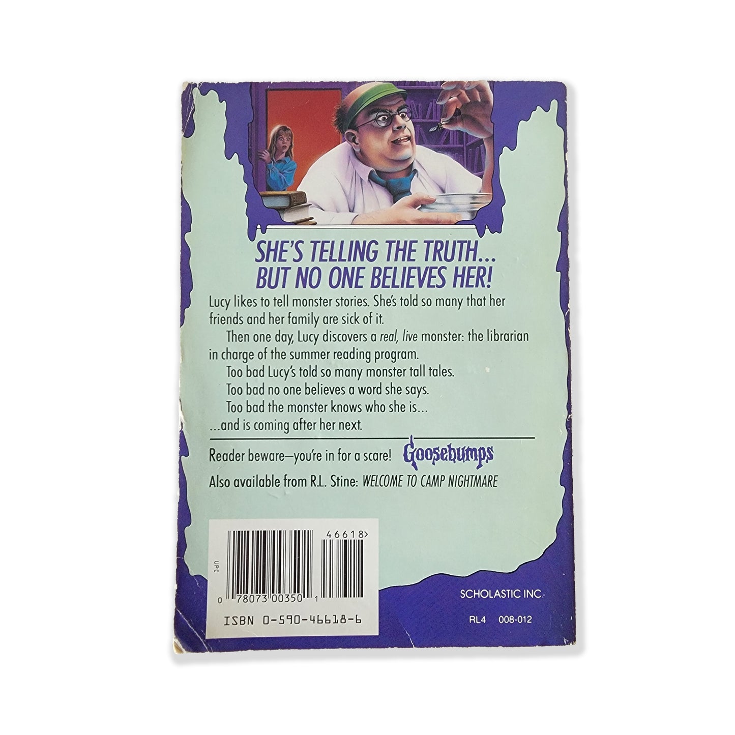R. L. Stine - Goosebumps - The Girl Who Cried Monster - 1993