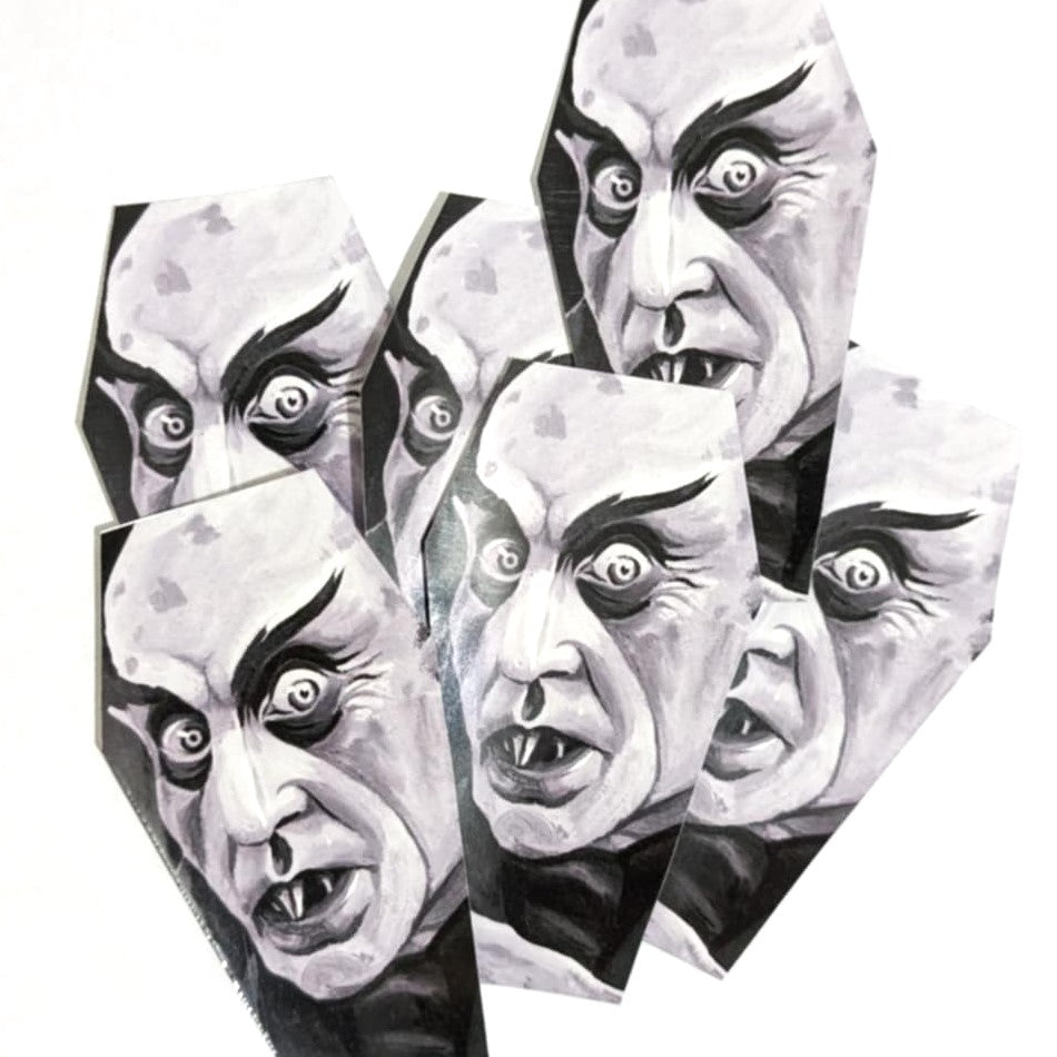 Nosferatu Coffin Sticker