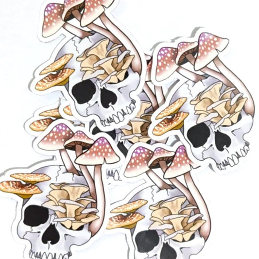 Mushroom Skull Sticker