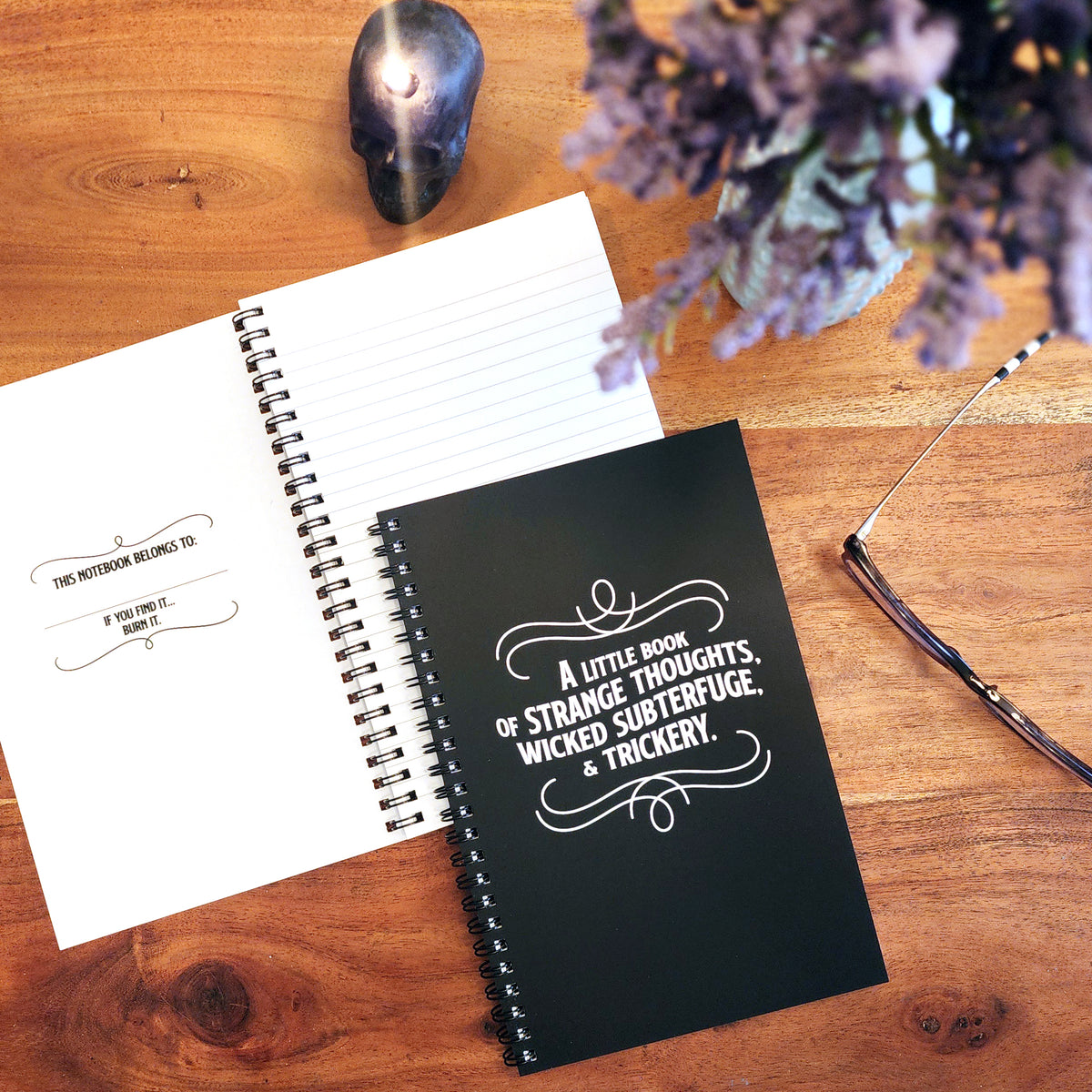 Strange Notebook A Little Book of Strange Thoughts Notebook – The Black Heart Co.