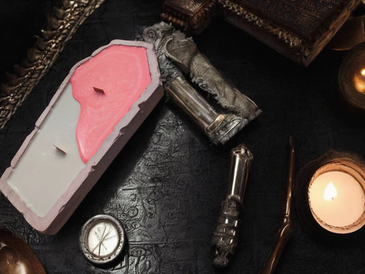 Coffin 2 Wick Candle