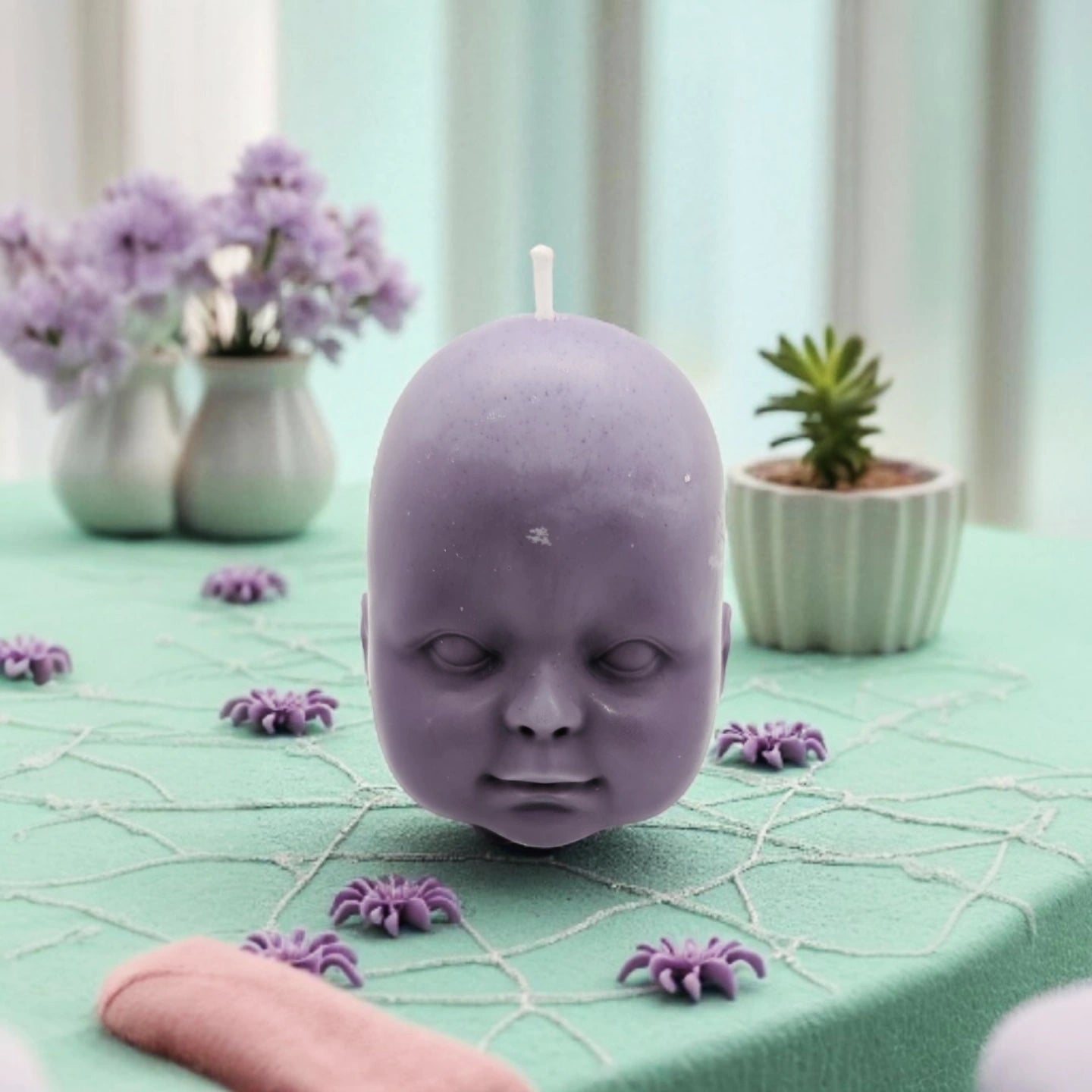 Doll Head Candle