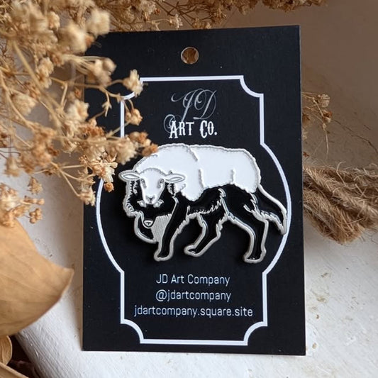 Wolf in Sheeps Clothing Pin